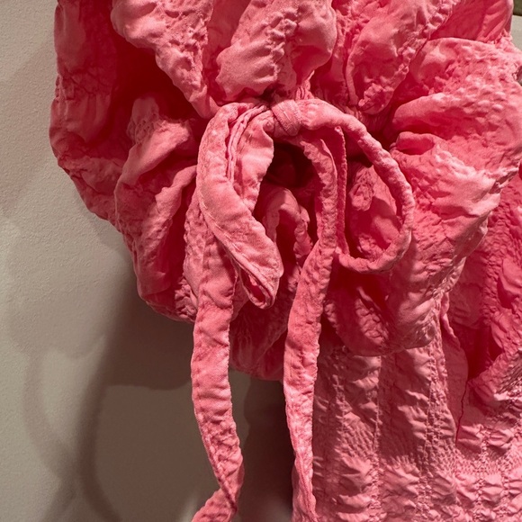 River Island Pink Textured Midi Dress - Picture 5 of 6